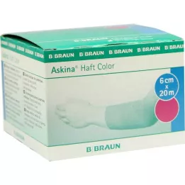 ASKINA Yapışkan bandaj rengi 6 cmx20 m pembe, 1 adet