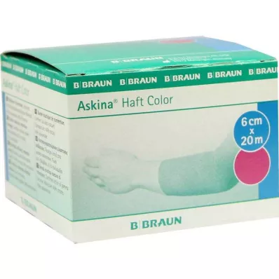 ASKINA Yapışkan bandaj rengi 6 cmx20 m pembe, 1 adet