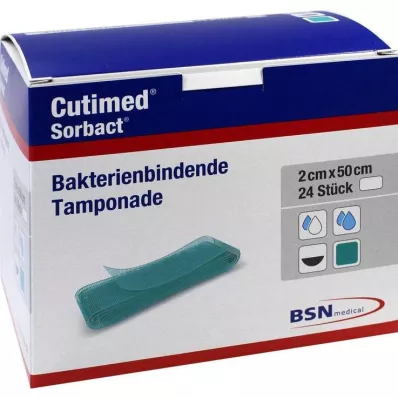 Cutimed Sorbact tamponadlar 2x50 cm, 24 adet