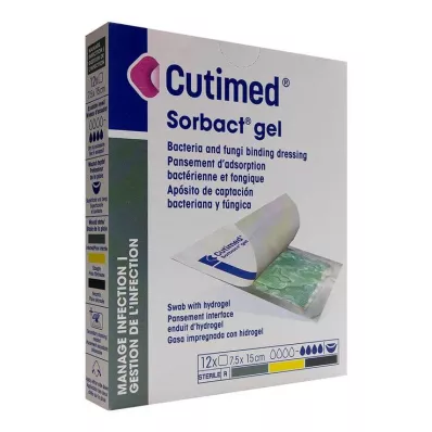 Cutimed Sorbact Jel Kompres 7,5x15 cm, 12 adet Cutimed Sorbact Jel Kompres 7,5x15 cm, 12 adet