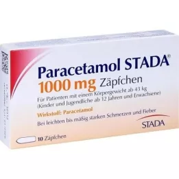 PARACETAMOL STADA 1000 mg fitil, 10 adet