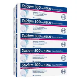 CALCIUM 500 HEXAL Efervesan tabletler, 100 adet