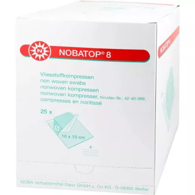 NOBATOP 8 kompres 10x10 cm steril, 25X5 adet NOBATOP 8 kompres 10x10 cm steril, 25X5 adet