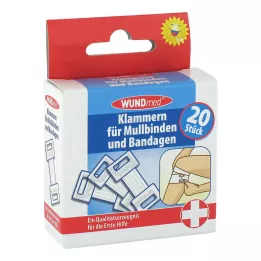 KLAMMERN f.Mulbinden+Bandajlar, 20 adet