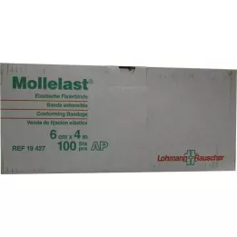 MOLLELAST Bandajlar 6 cmx4 m beyaz gevşek, 100 adet