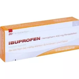 IBUPROFEN Hemopharm 400 mg film kaplı tablet, 20 adet