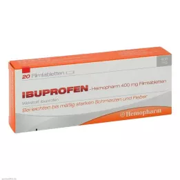 Ibuprofen Hemopharm 400 mg film kaplı tablet, 20 adet