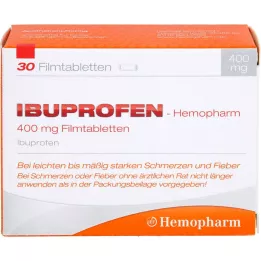 IBUPROFEN Hemopharm 400 mg film kaplı tablet, 30 adet