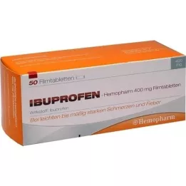 IBUPROFEN Hemopharm 400 mg film kaplı tablet, 50 adet
