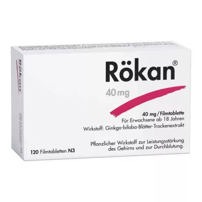 RÖKAN 40 mg film kaplı tabletler, 120 adet