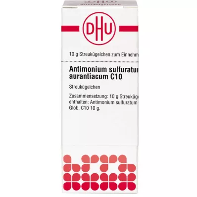ANTIMONIUM SULFURATUM aurantiacum C 10 globül, 10 g