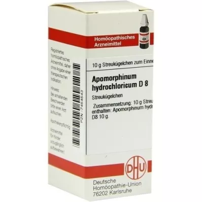 APOMORPHINUM HYDROCHLORICUM D 8 globül, 10 g
