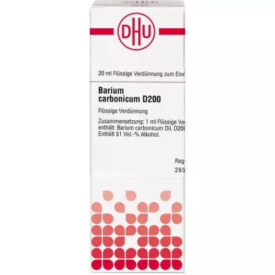 BARIUM CARBONICUM D 200 seyreltme, 20 ml