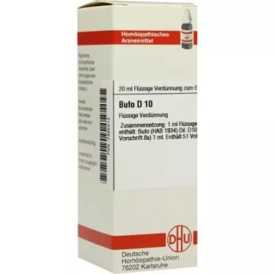 BUFO D 10 seyreltme, 20 ml