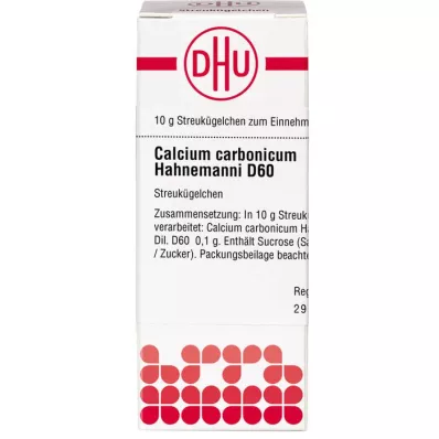 CALCIUM CARBONICUM Hahnemanni D 60 globül, 10 g