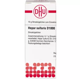 HEPAR SULFURIS D 1000 globül, 10 g