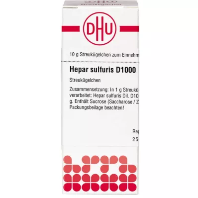 HEPAR SULFURIS D 1000 globül, 10 g