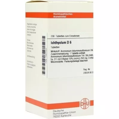 ICHTHYOLUM D 6 Tablet, 200 Kapsül