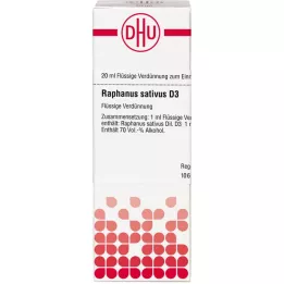 RAPHANUS SATIVUS D 3 seyreltme, 20 ml