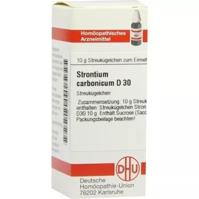 STRONTIUM CARBONICUM D 30 globül, 10 g