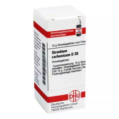 STRONTIUM CARBONICUM D 30 globül, 10 g