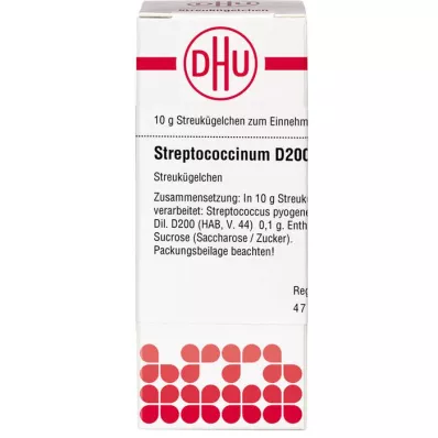 STREPTOCOCCINUM D 200 globül, 10 g