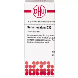 SULFUR JODATUM D 30 globül, 10 g