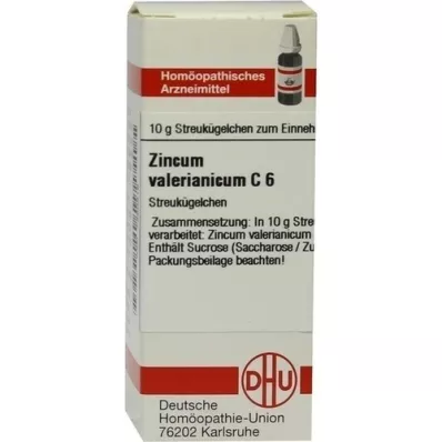 ZINCUM VALERIANICUM C 6 globül, 10 g