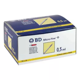 BD MICRO-FINE+ İnsülinspr.0,5 ml U40 8 mm, 100X0,5 ml