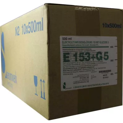 ELEKTROLYT İnf.-Lsg. 153 w.Glukoz 5, 10X500 ml