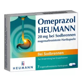 Omeprazol HEUMANN Mide ekşimesi için 20 mg, enterik kaplı sert paket, 7 adet
