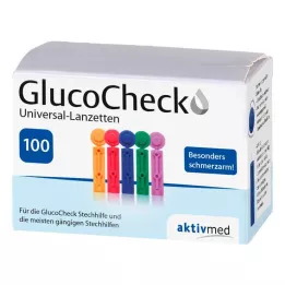 GLUCOCHECK Lansetler Universal, 100 adet
