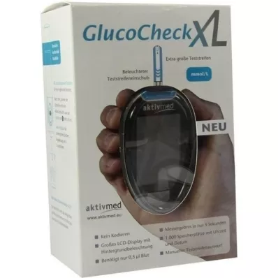 GLUCOCHECK XL Kan şekeri ölçüm seti mmol/l, 1 adet