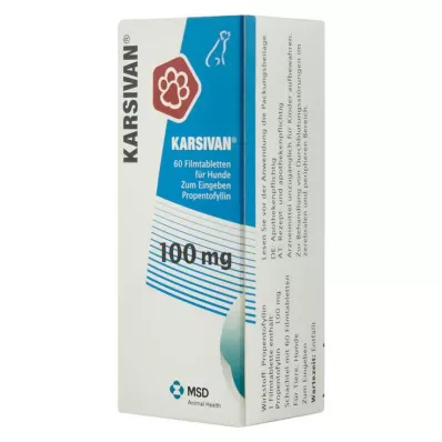 KARSIVAN Köpekler için 100 film kaplı tablet, 60 adet