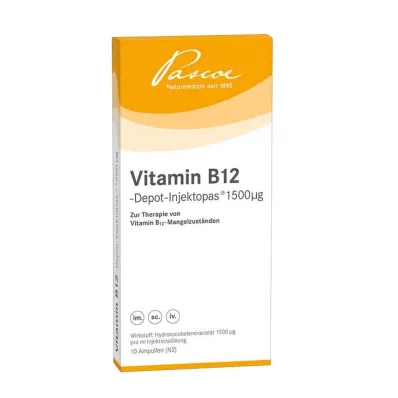 B12 Vitamini depo enjeksiyonu 1500 µg enjeksiyon solüsyonu, 10X1 ml B12 Vitamini depo enjeksiyonu 1500 µg enjeksiyon solüsyonu, 10X1 ml