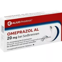 OMEPRAZOL AL 20 mg b.Sodbr.mide suyu tabletleri, 14 adet