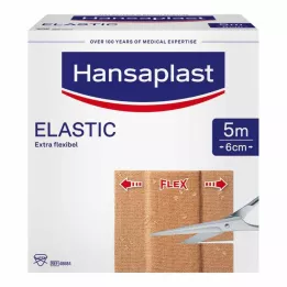 HANSAPLAST Elastik plasterler 6 cmx5 m, 1 adet