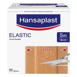 HANSAPLAST Elastik plasterler 8 cmx5 m, 1 adet