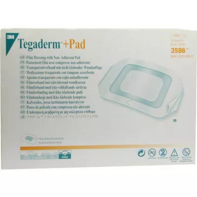 TEGADERM 3M Plus Ped 9x10 cm prefabrik kompozit.3586, 25 adet