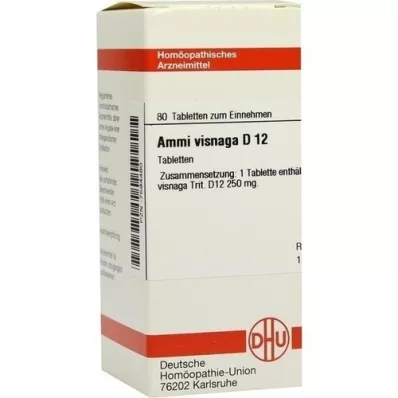 AMMI VISNAGA D 12 Tablet, 80 Kapsül