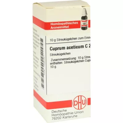 CUPRUM ACETICUM C 200 globül, 10 g CUPRUM ACETICUM C 200 globül, 10 g