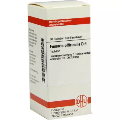 DHU Fumaria memuru.D 6 tablet, 80 adet DHU Fumaria memuru.D 6 tablet, 80 adet