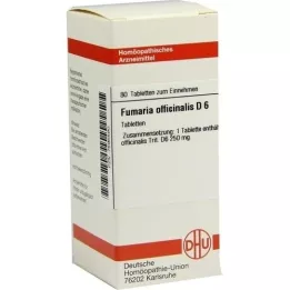 FUMARIA OFFICINALIS D 6 Tablet, 80 Kapsül