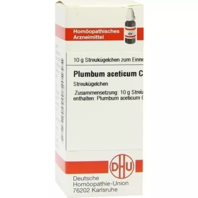 PLUMBUM ACETICUM C 30 globül, 10 g