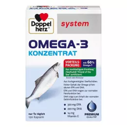 DOPPELHERZ Omega-3 konsantre sistem kapsülleri, 120 Kapsül