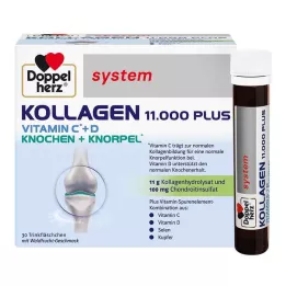 DOPPELHERZ Collagen 11.000 Plus sistem ampulleri, 30X25 ml