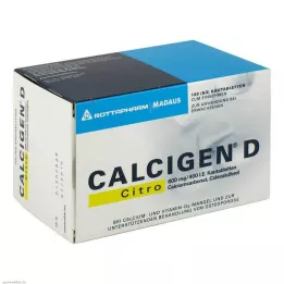 CALCIGEN D Citro 600 mg/400 I.U. Çiğneme Tableti, 120 Kapsül