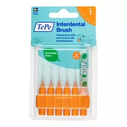 TEPE Diş arası fırçası Orijinal 0,45 mm ISO 1 turuncu, 6 adet