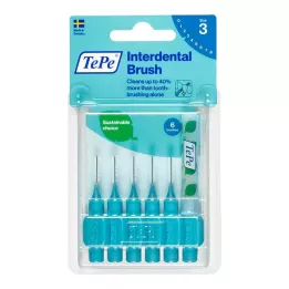 Tepe arayüz fırçası 0,6 mm mavi, 6 adet
