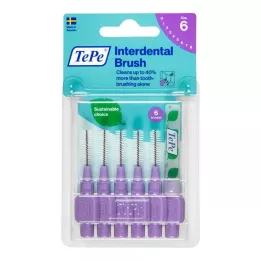 TEPE Diş arası fırçası Orijinal 1.1mm ISO 6 mor, 6 adet